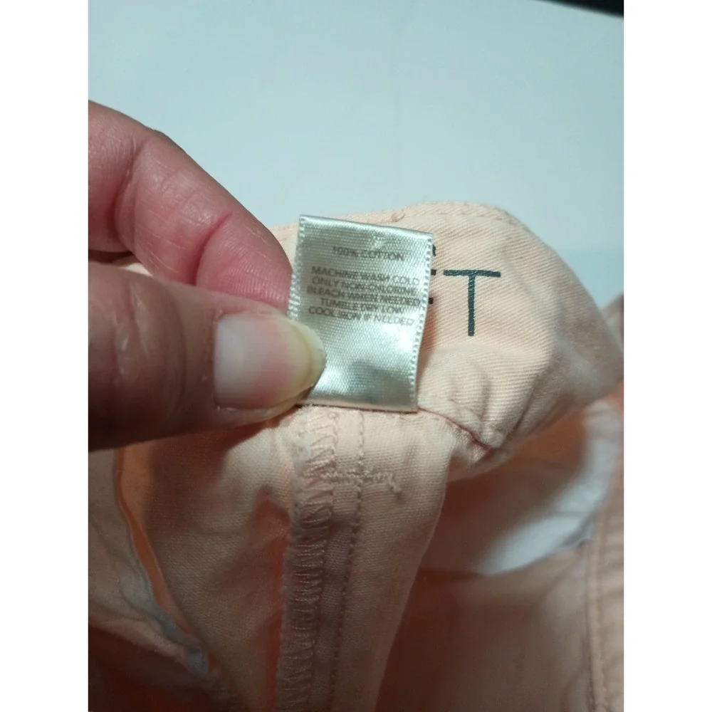Ann Taylor LOFT Pale Pink Women's Chino Shorts Size 12 100% Cotton 4 Inch